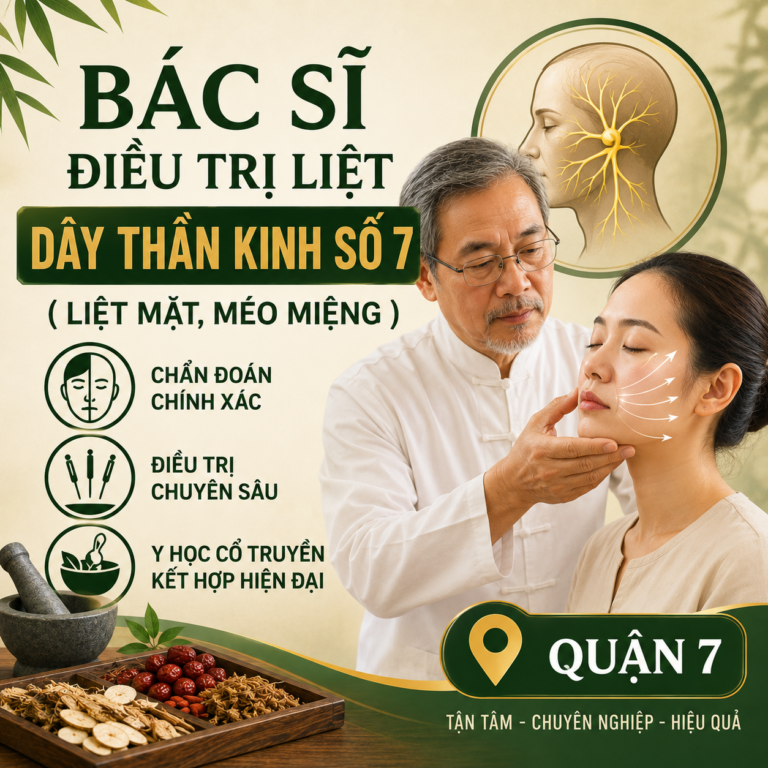 Bác sĩ điều trị liệt dây 7 ngoại biên giỏi ở Quận 7. Phác đồ Đông Tây y kết hợp, dùng châm cứu và xoa bóp bấm huyệt giúp lấy lại nụ cười tự nhiên
