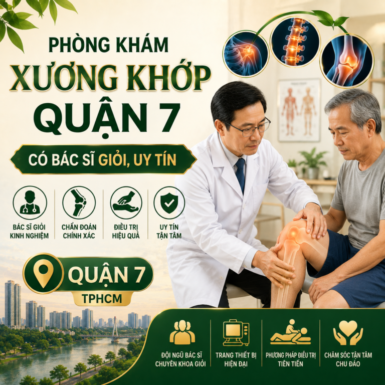 Phòng khám xương khớp Quận 7 có bác sĩ giỏi, chuyên sâu Cơ xương khớp. Chẩn đoán chính xác qua hình ảnh học, điều trị trúng đích bệnh viêm khớp dạng thấp