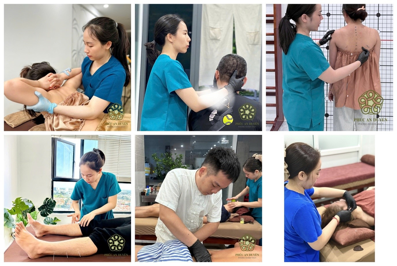 Tập luyện và điều trị tại phòng khám Y học cổ truyền Phúc An Duyên