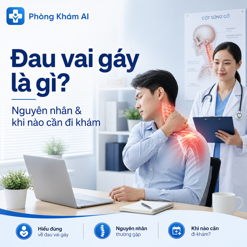 Đau vai gáy là gì? Nguyên nhân thường gặp và khi nào cần đi khám