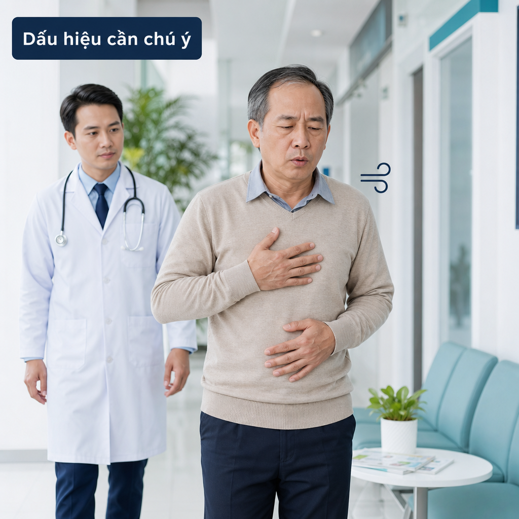 Dấu hiệu khó thở nhẹ kéo dài cần chú ý