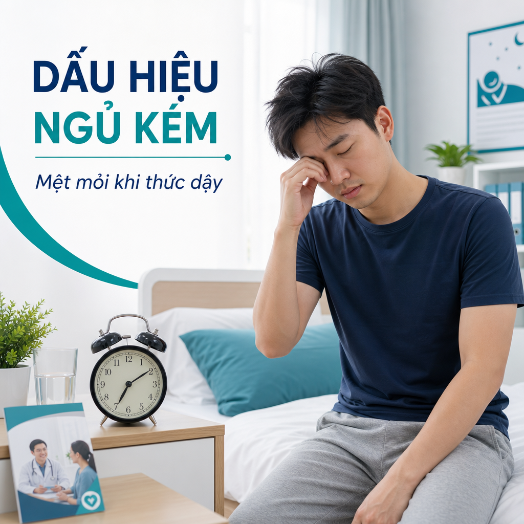 Dấu hiệu ngủ không sâu giấc, mệt mỏi khi thức dậy