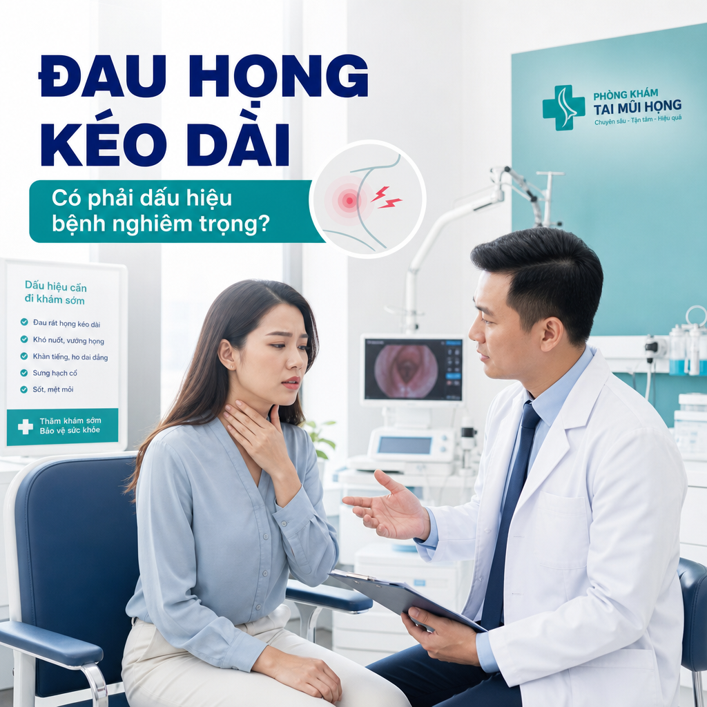 Ảnh đại diện người bệnh đau họng kéo dài được bác sĩ tai mũi họng tư vấn