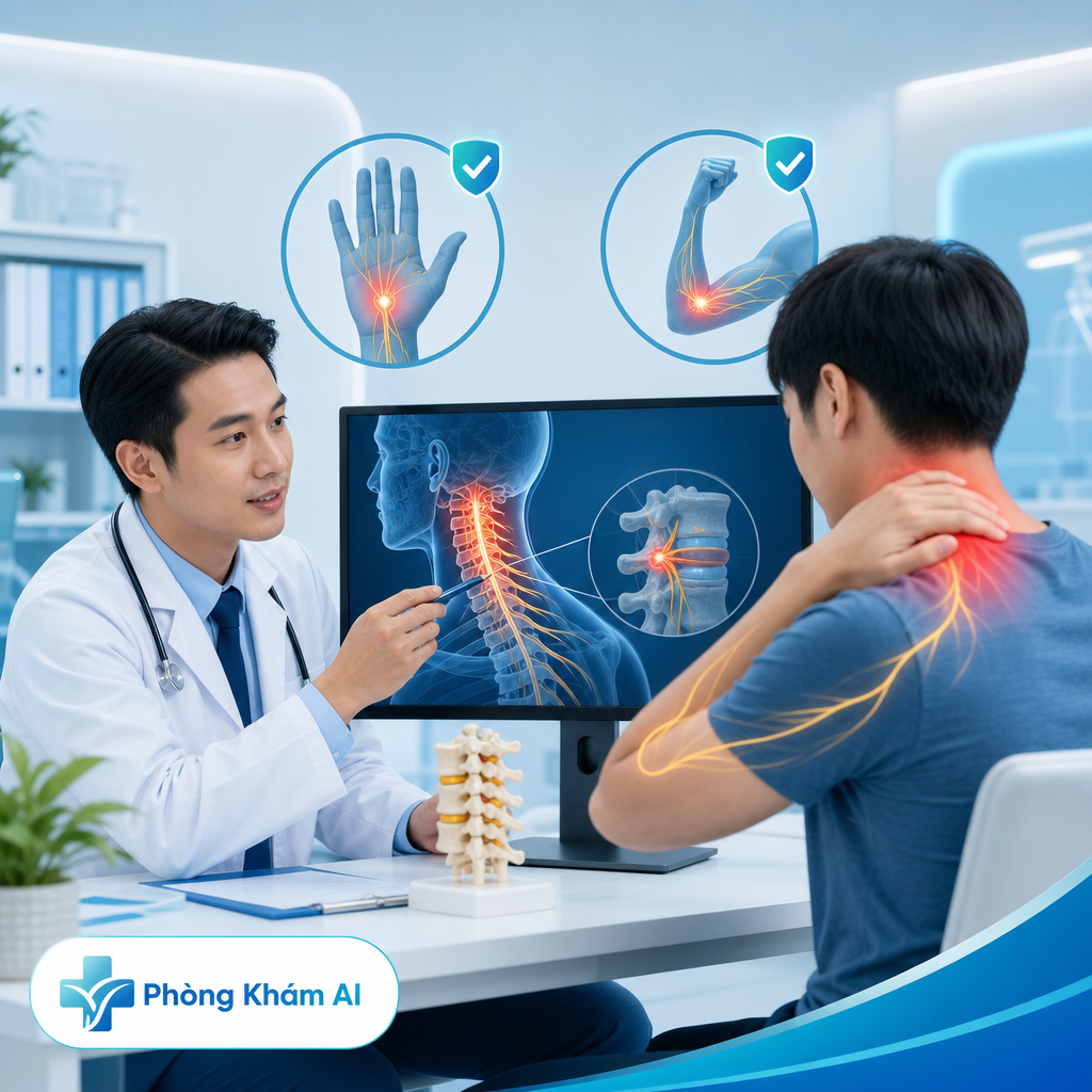 Minh họa khi nào đau vai gáy cần đi khám
