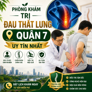 Tìm phòng khám trị đau thắt lưng Quận 7 uy tín? Hãy đến ngay chuyên khoa Nội thần kinh giải quyết triệt để chứng co thắt cơ vùng lumbar và đau rễ tủy.