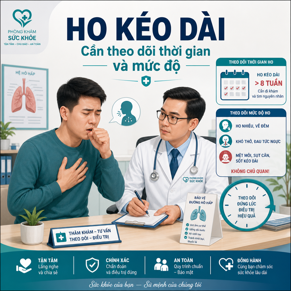 Ho kéo dài cần theo dõi thời gian và mức độ