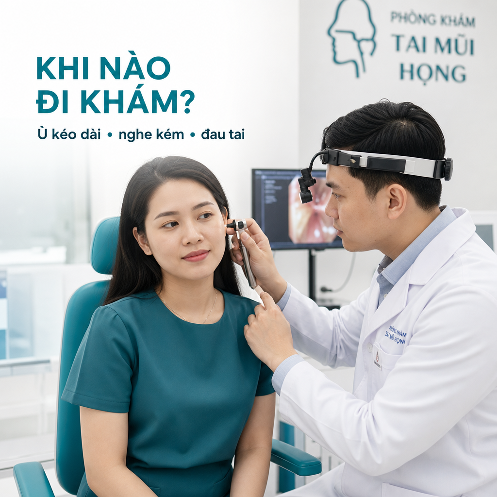 Khi nào nên đi khám vì ù tai kéo dài, nghe kém hoặc đau tai