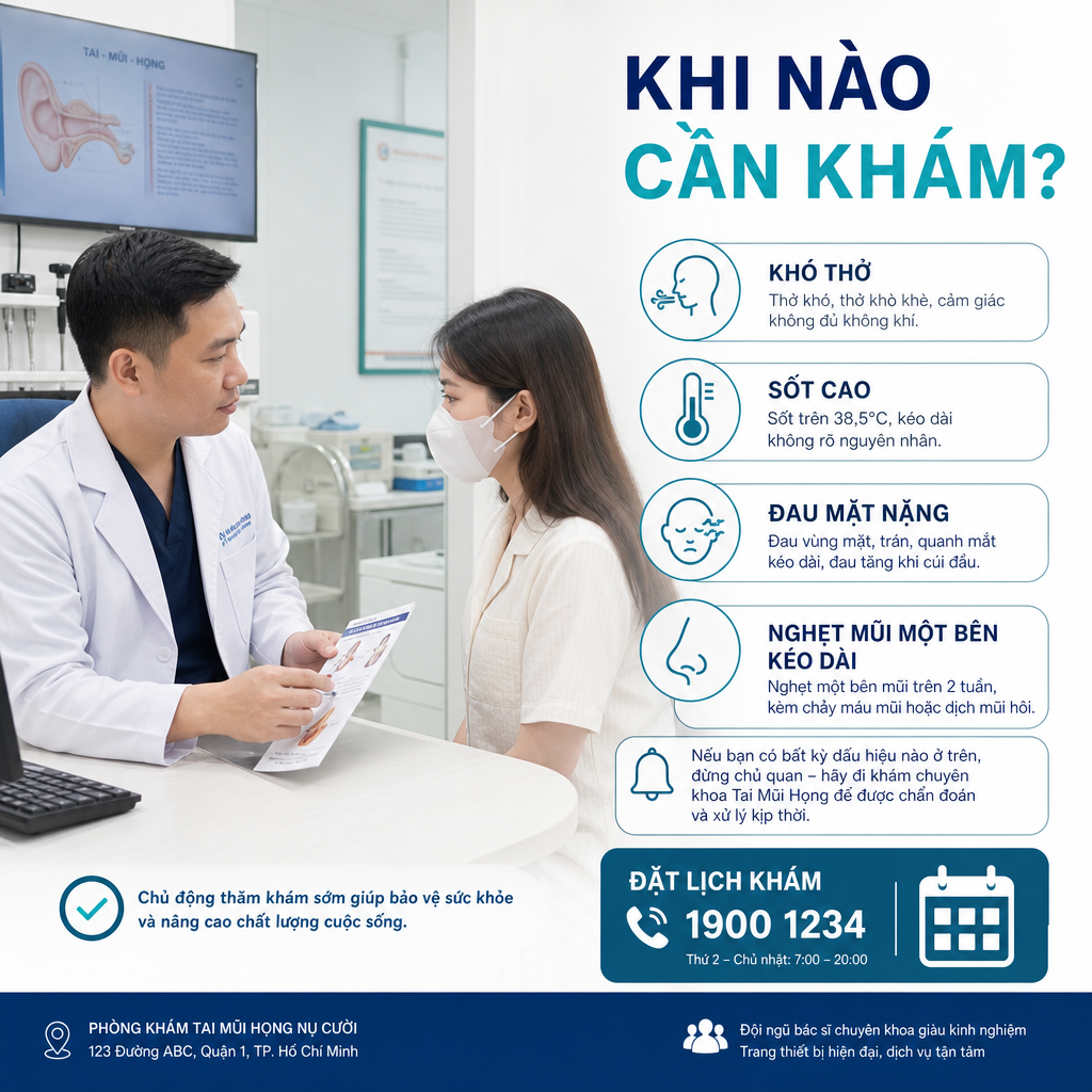 Bác sĩ tư vấn khi nào nghẹt mũi kéo dài cần đi khám tai mũi họng