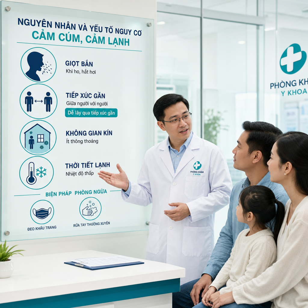 Bác sĩ giải thích yếu tố lây nhiễm cảm cúm và cảm lạnh qua tiếp xúc gần