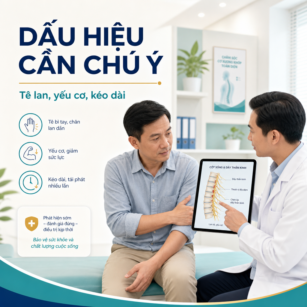Tê bì tay chân không nên chủ quan