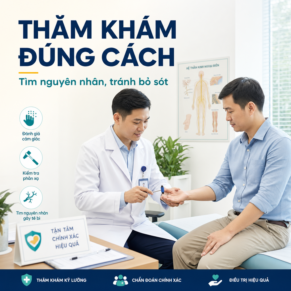 Dấu hiệu tê bì tay chân cần đi khám sớm