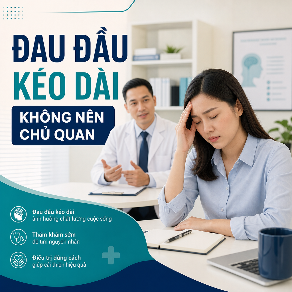 Đau đầu kéo dài không nên chủ quan ở người bệnh văn phòng