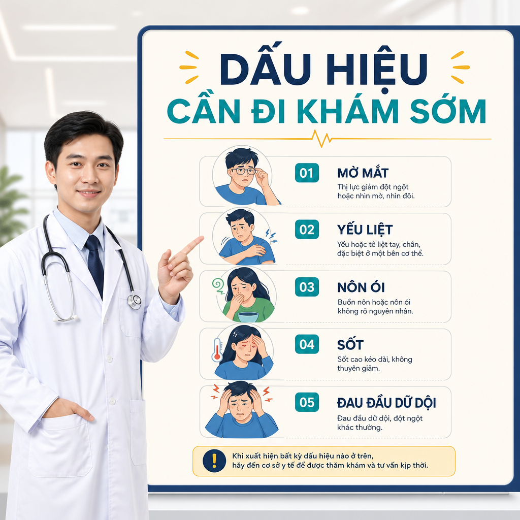 Dấu hiệu cảnh báo đau đầu cần đi khám sớm