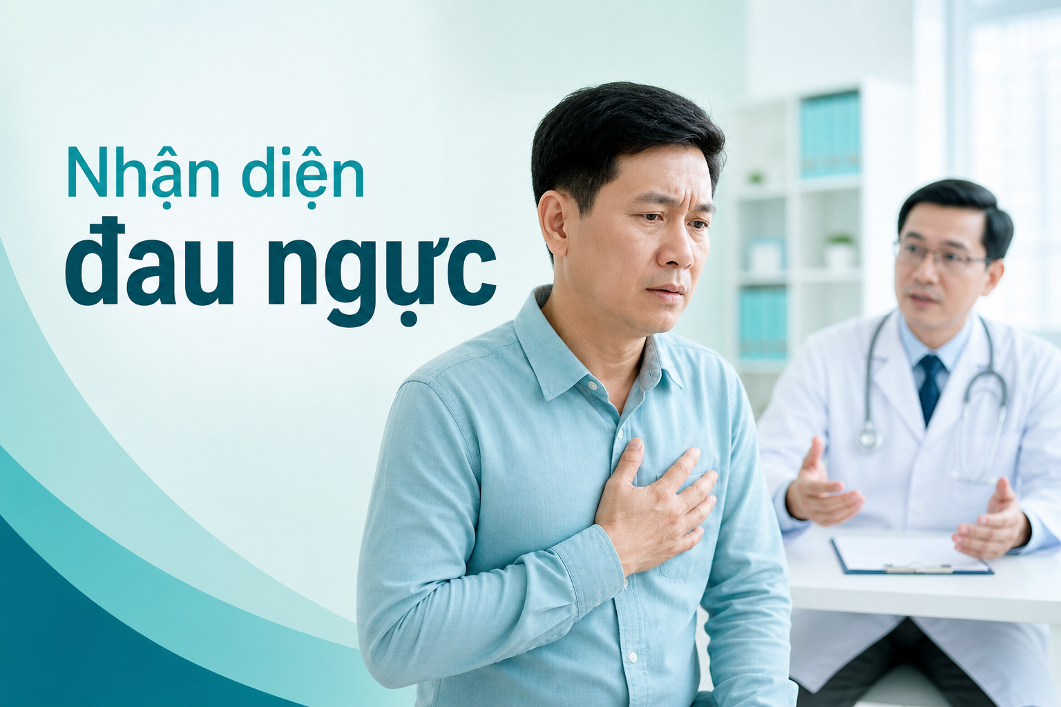 Người bệnh nhận diện triệu chứng đau ngực