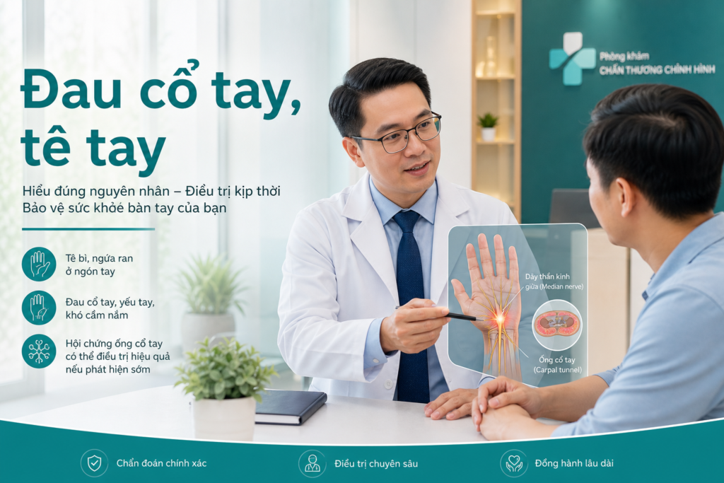 Ảnh đại diện bài viết đau cổ tay tê tay