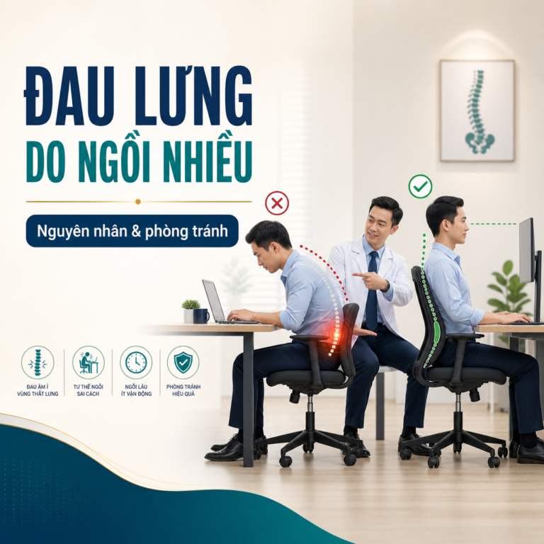 Đau lưng do ngồi nhiều: nguyên nhân và cách phòng tránh