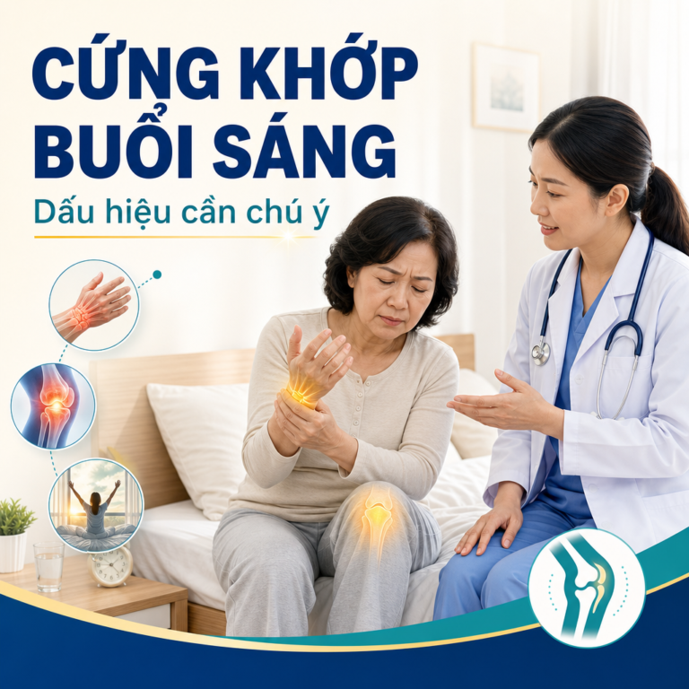 Cứng khớp buổi sáng là dấu hiệu bệnh gì?
