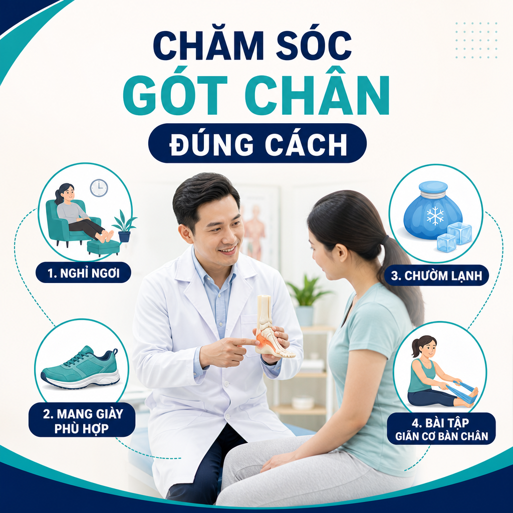 Chăm sóc gót chân đúng cách giúp giảm đau và hạn chế tái phát