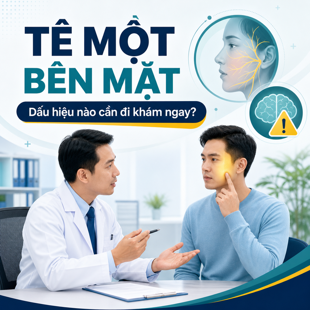 Tê một bên mặt có nguy hiểm không?