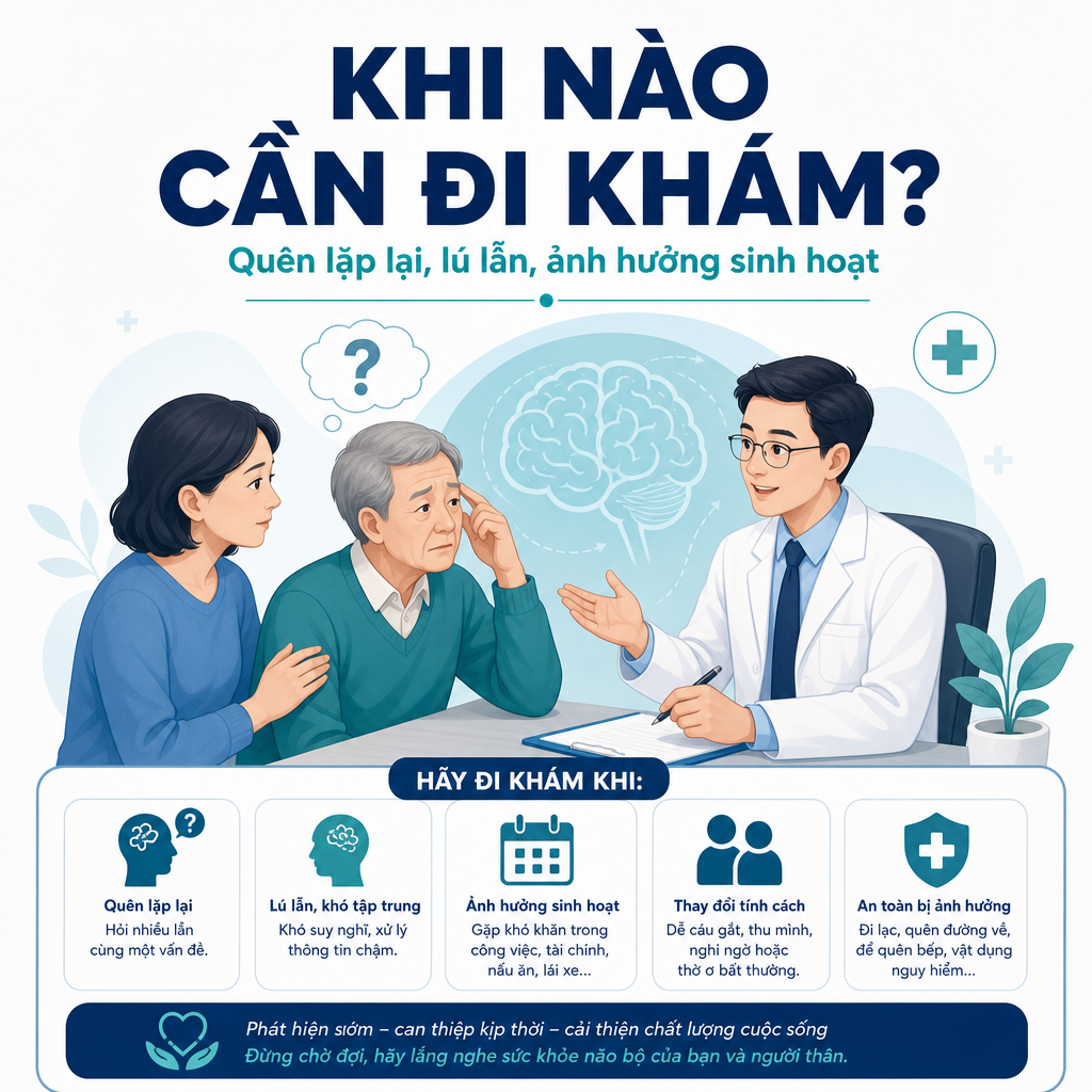 Khi nào cần đi khám thần kinh vì giảm trí nhớ