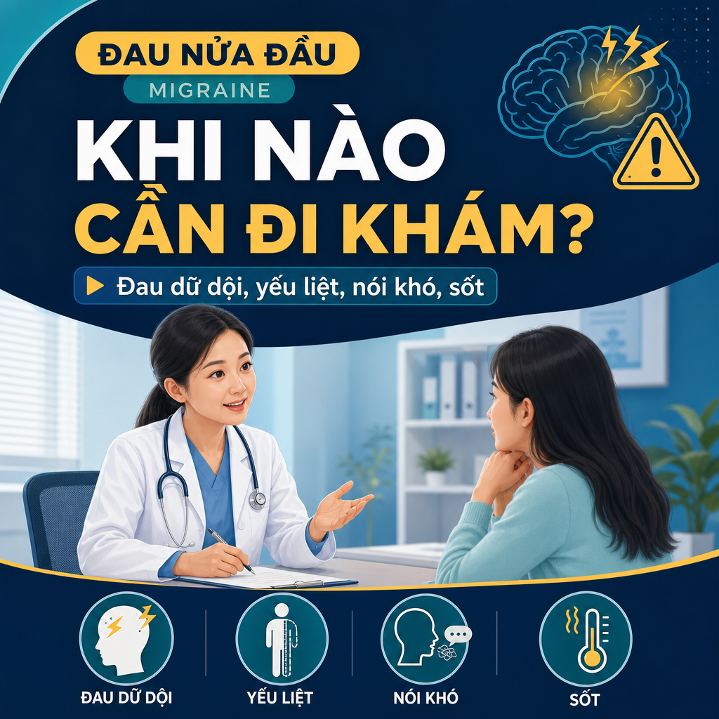 Khi nào đau nửa đầu migraine cần đi khám