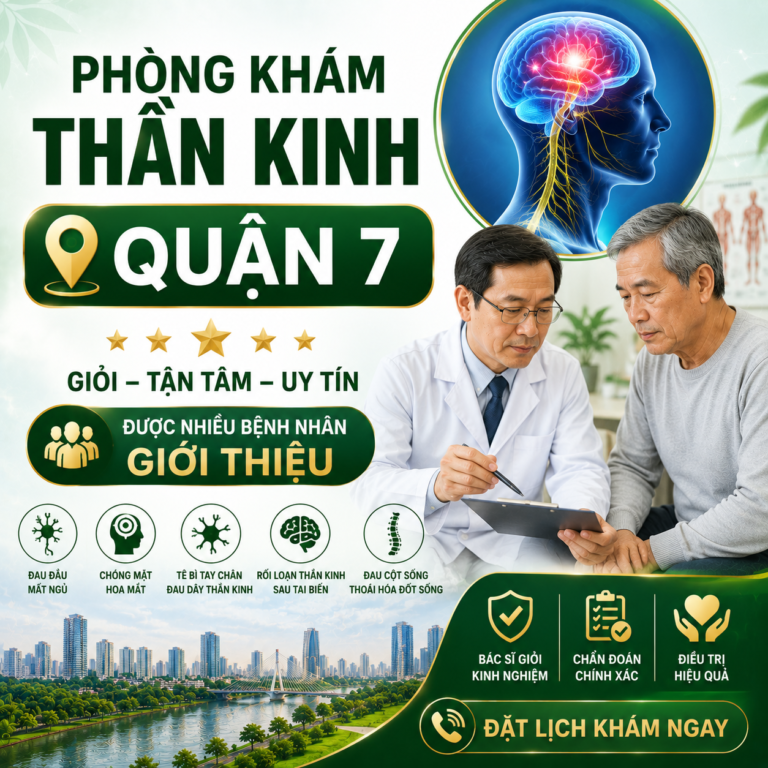 Mách bạn phòng khám trị đau thần kinh tọa Quận 7 cực tốt. Chẩn đoán chính xác tình trạng chèn ép thần kinh, phục hồi chức năng ngoại thần kinh an toàn