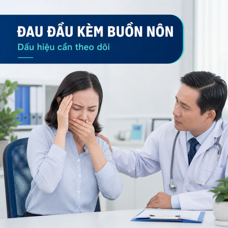 Ảnh đại diện bài viết đau đầu kèm buồn nôn có nguy hiểm không