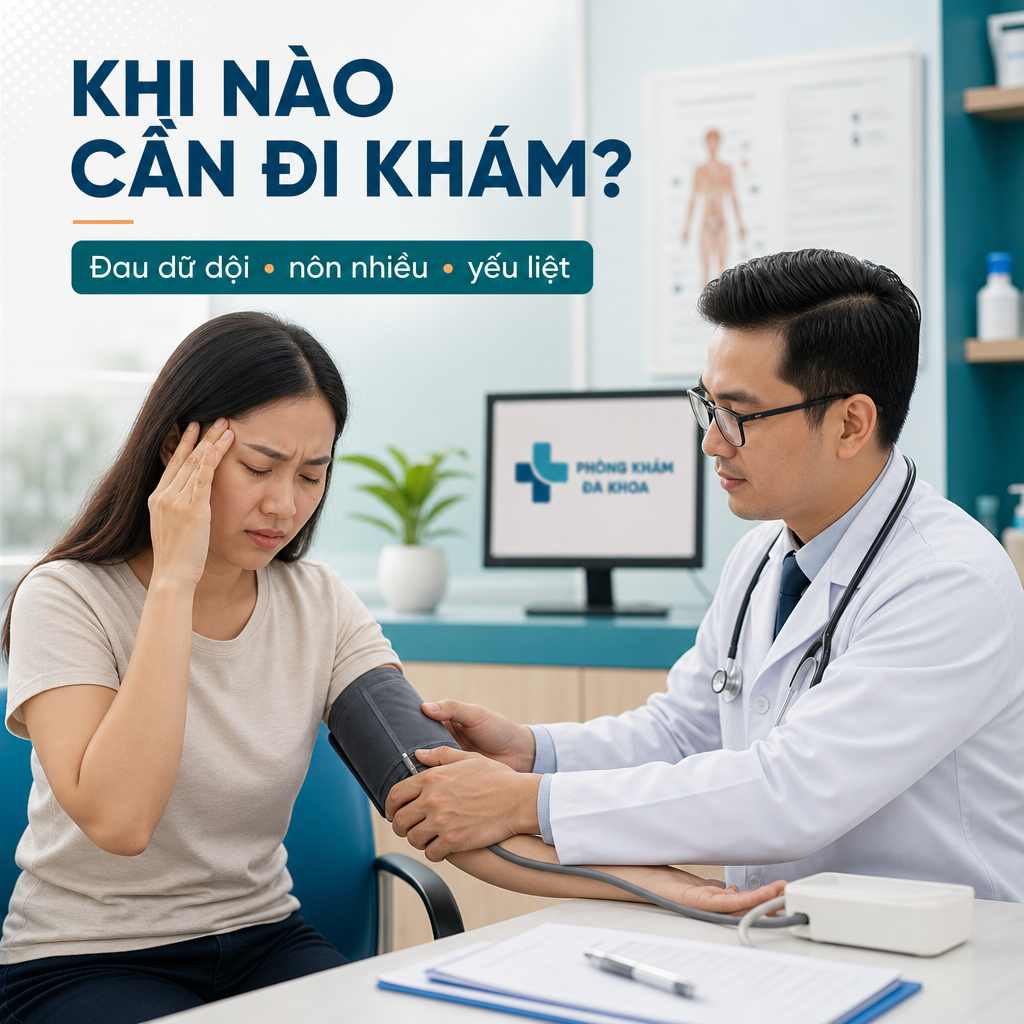Dấu hiệu đau đầu kèm buồn nôn cần đi khám sớm