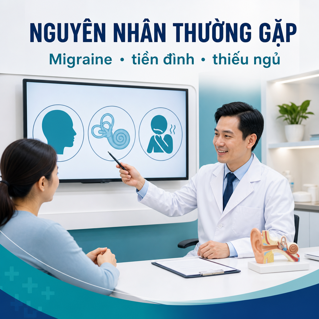 Nguyên nhân thường gặp gây đau đầu kèm buồn nôn