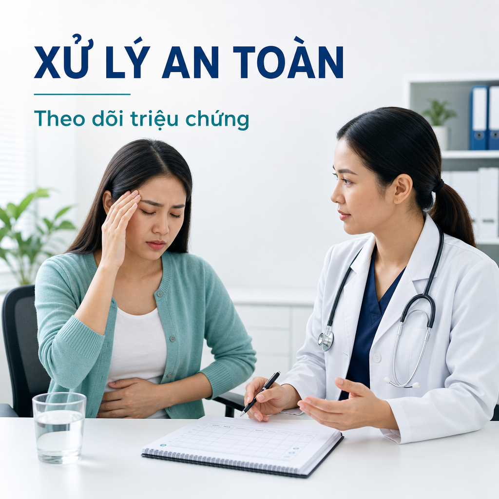 Xử lý đau đầu kèm buồn nôn an toàn