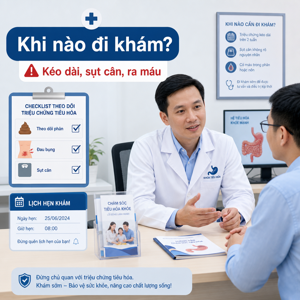 Rối loạn tiêu hóa kéo dài khi nào đi khám