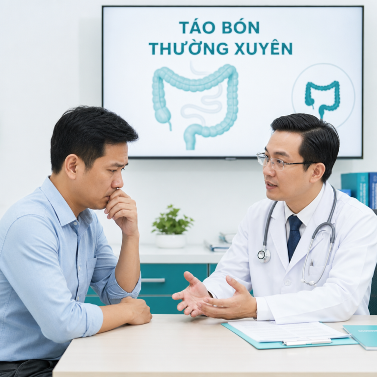 Bác sĩ tư vấn về táo bón thường xuyên