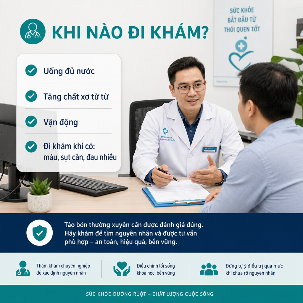 Táo bón thường xuyên khi nào đi khám
