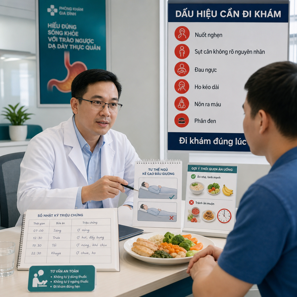 Trào ngược dạ dày khi nào nên đi khám