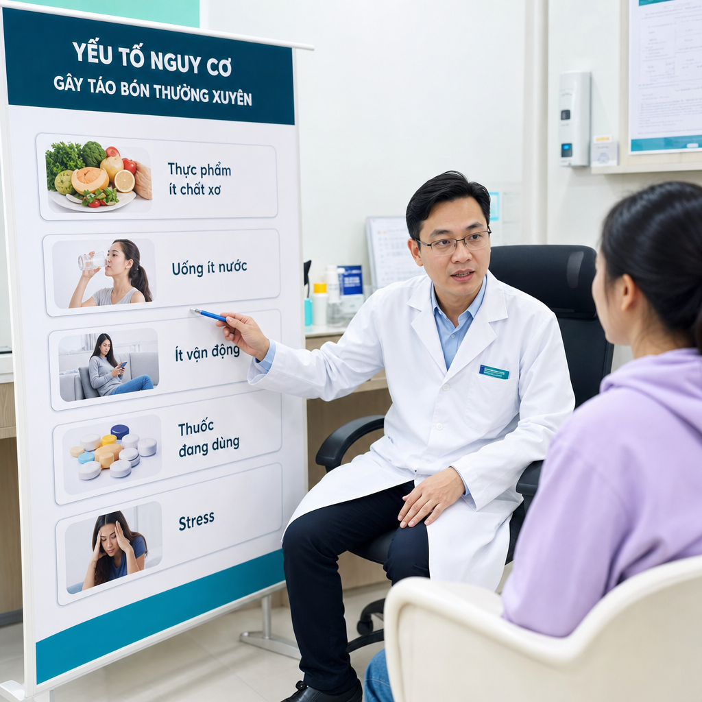 Yếu tố nguy cơ táo bón thường xuyên